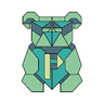 Arjun's origami bear logo